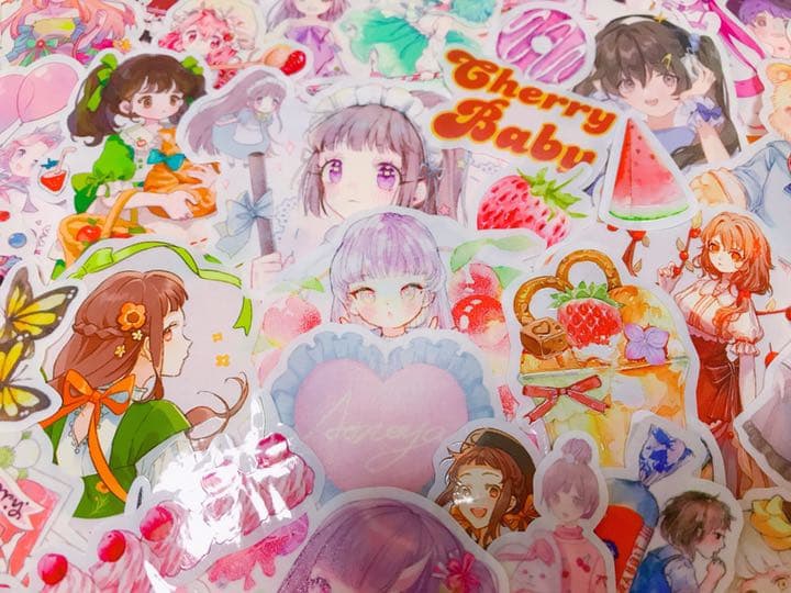 可愛いい❤️❤️人物マステフレークシール( ⸝⸝•ᴗ•⸝⸝ )151