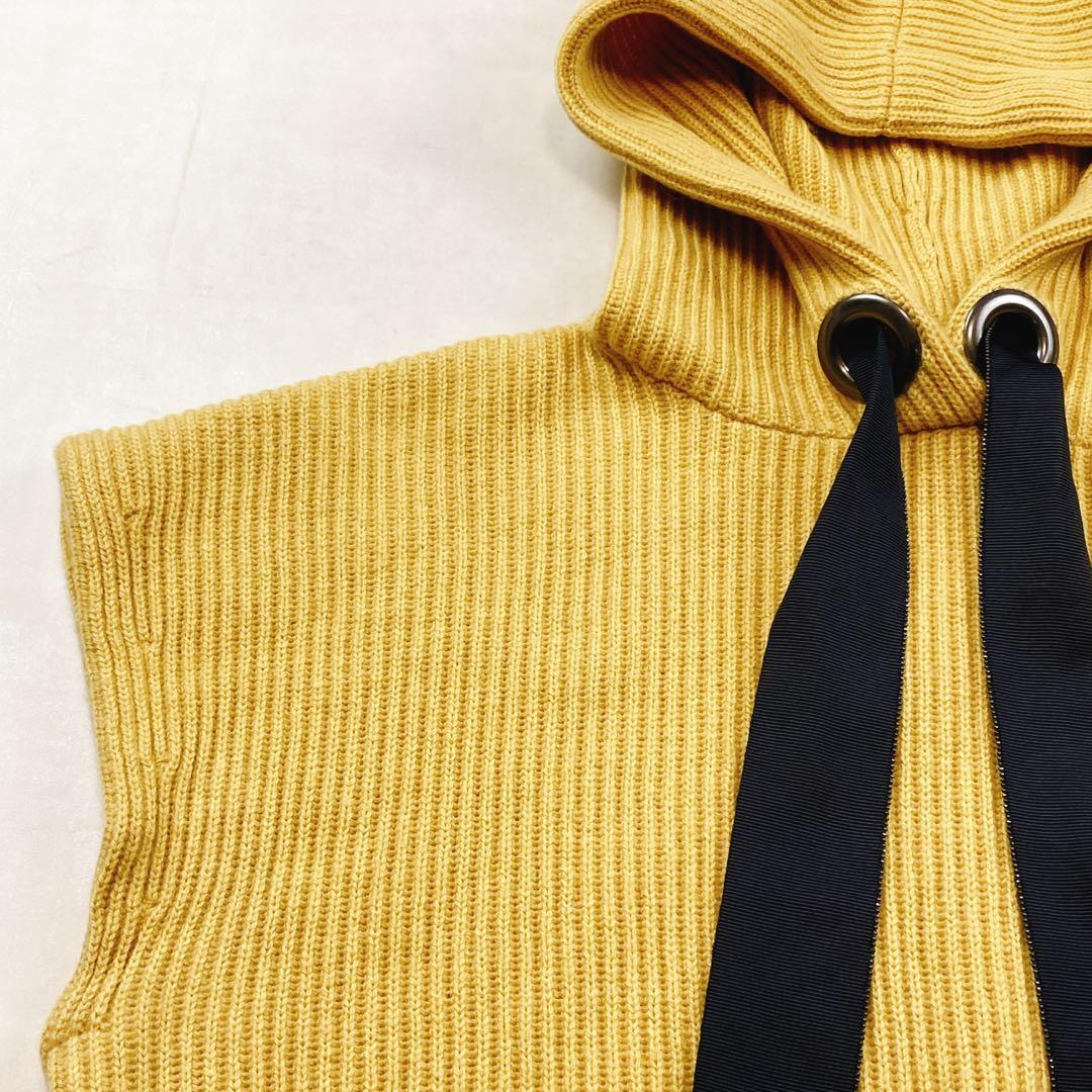 美品 ブルネロクチネリ モニーレ カシミヤ シルク パーカー クロップド リボン