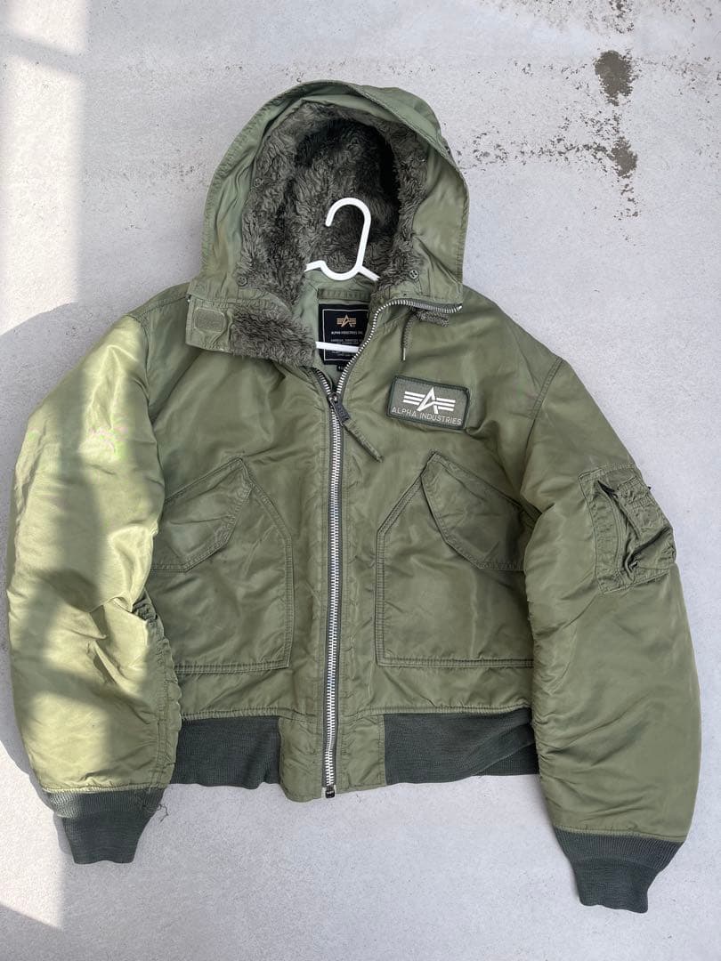 限定セール‼️アルファ　オリーブグリーン cwu45pフライトジャケット　USA製
