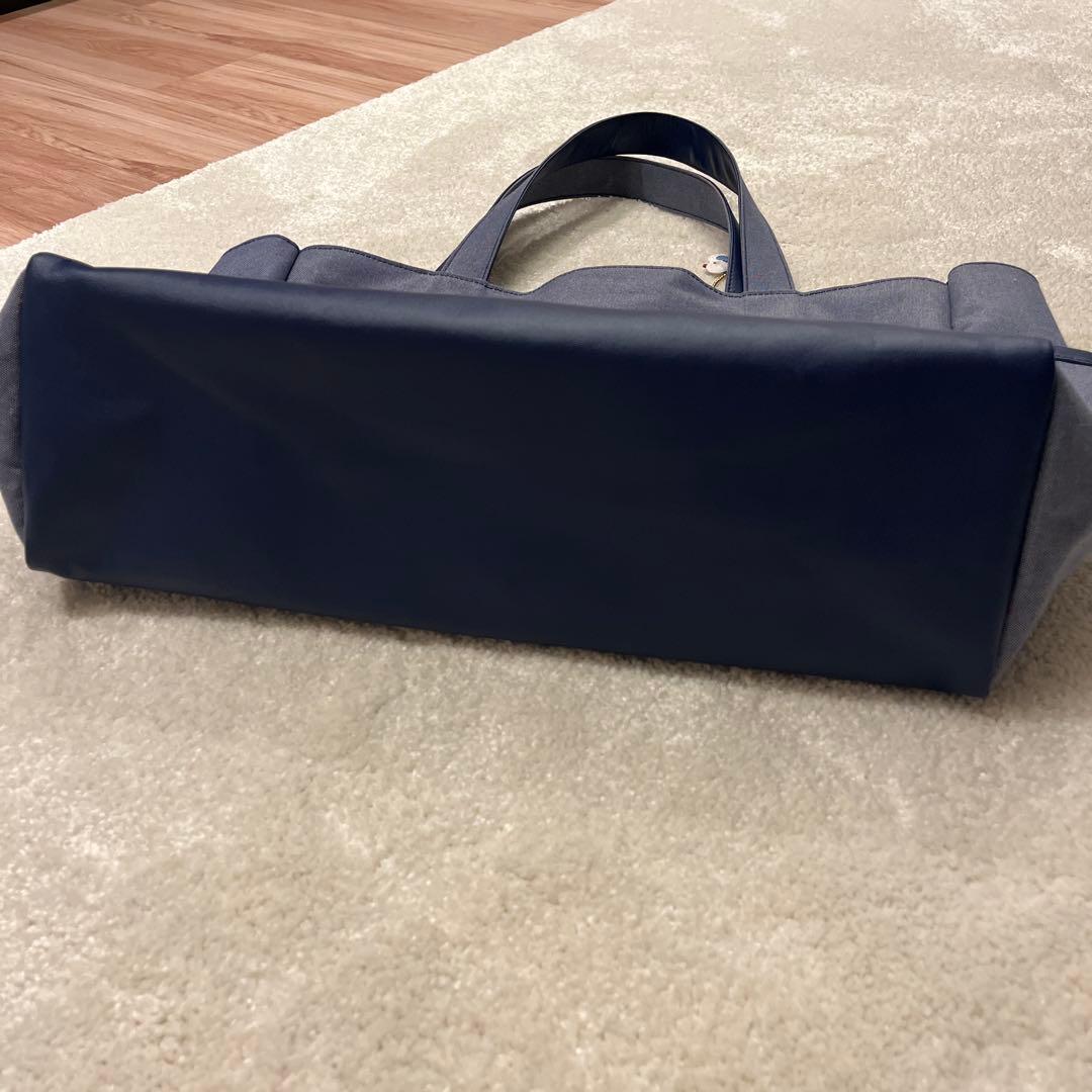 【美品】ファミリア　デニムマザーズバッグ