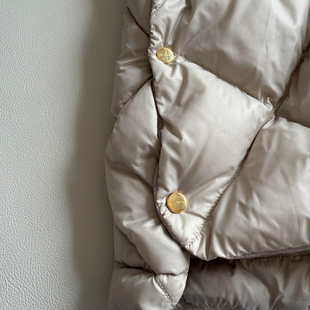 MaxMara The Cube ダウンベスト　フォックスファー　アイボリー