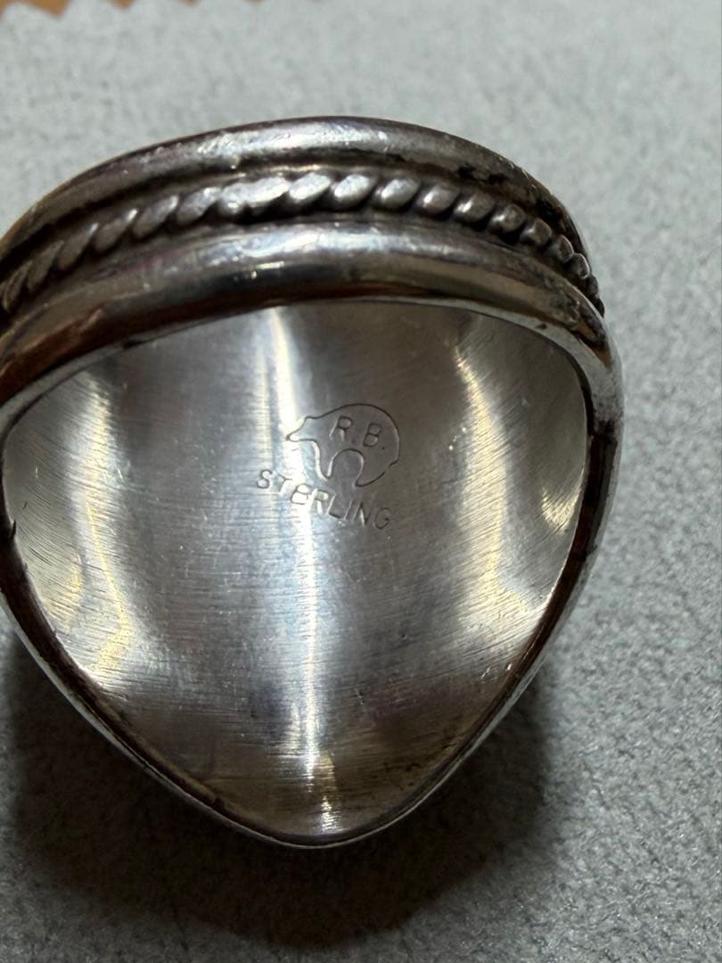 専用　R.B　ターコイズ　リング　指輪　20号 ランニングべア　925