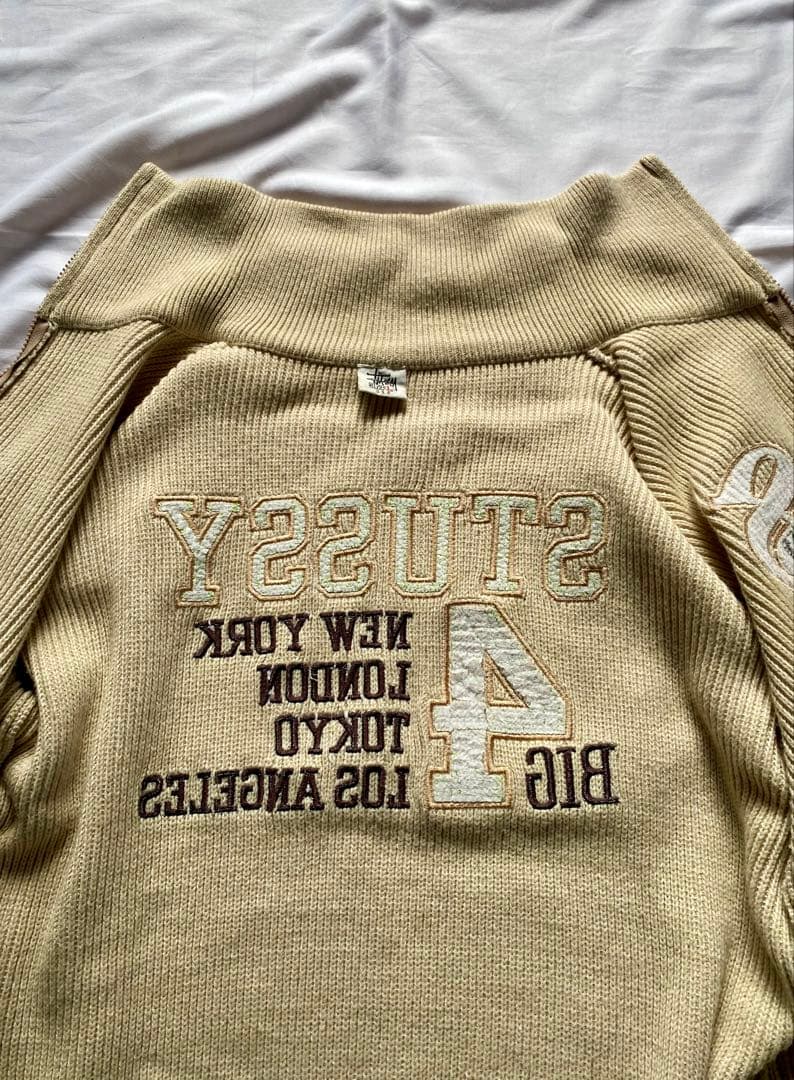 90s stussy BIG4 ニットジャケット　美品