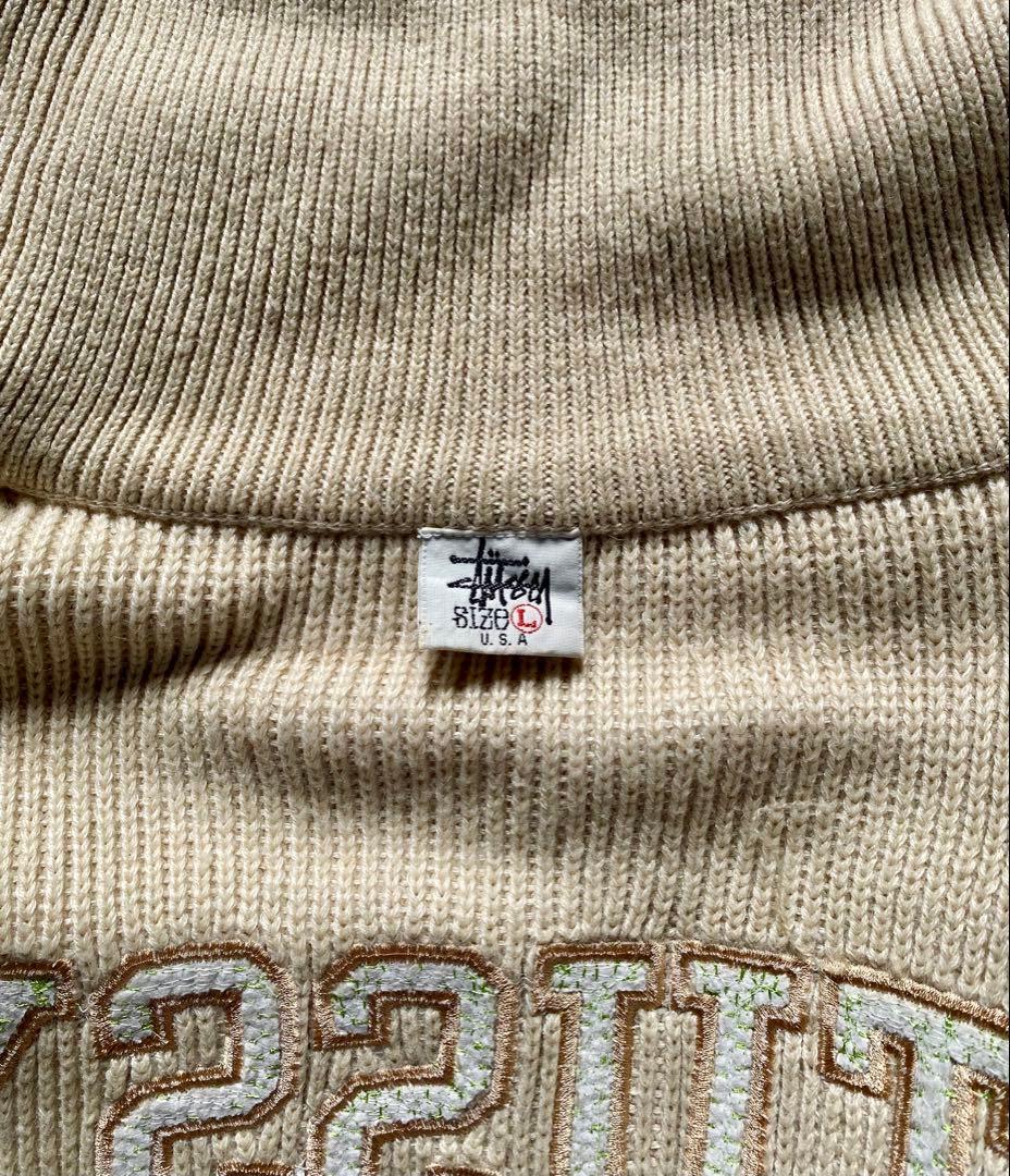 90s stussy BIG4 ニットジャケット　美品