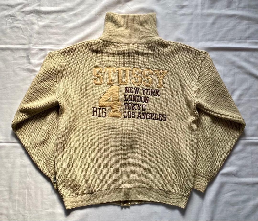 90s stussy BIG4 ニットジャケット　美品