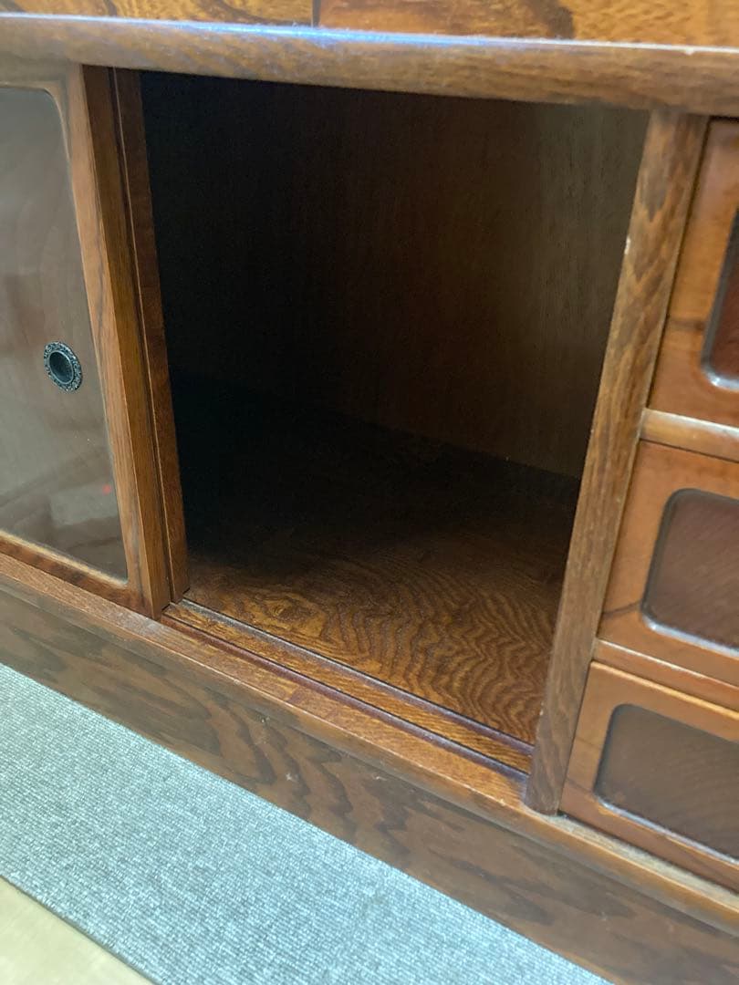 アンティーク家具　昭和レトロ　茶箪笥　和家具　古家具　箪笥　ヴィンテージ