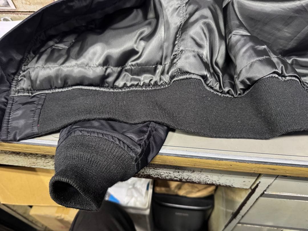 AVIREX MA-1フライトジャケット ブラック U.S.A.A.F.