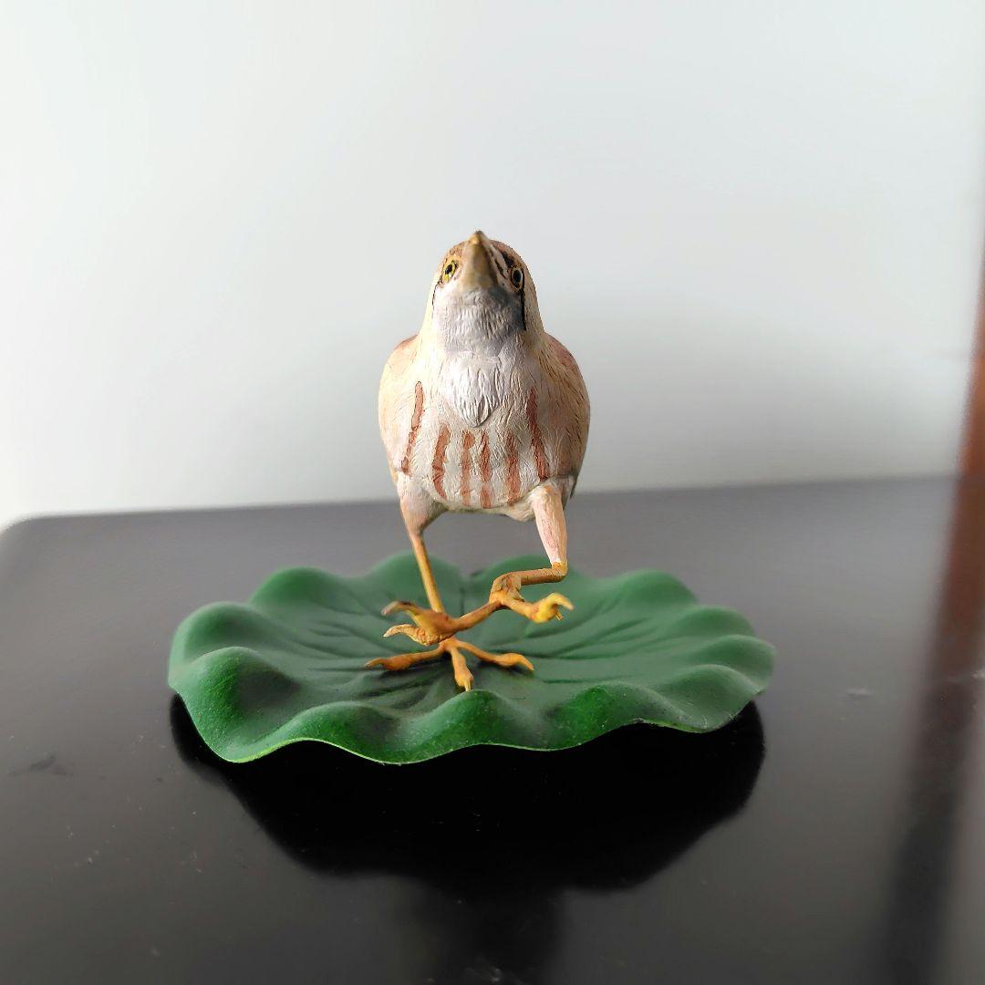 小さなバードカービング ヨシゴイ&アカショウビン 野鳥 木彫り