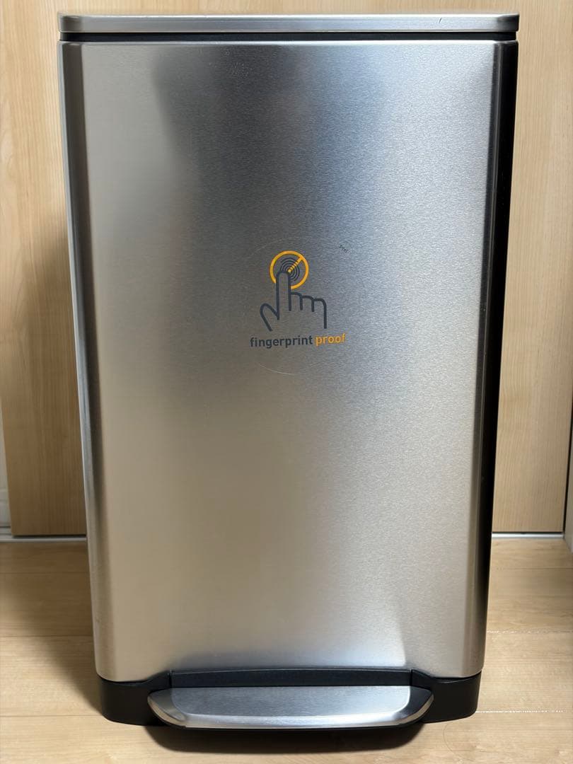 simplehuman ステンレス ゴミ箱 38L ソフトクローズ ロック機能付