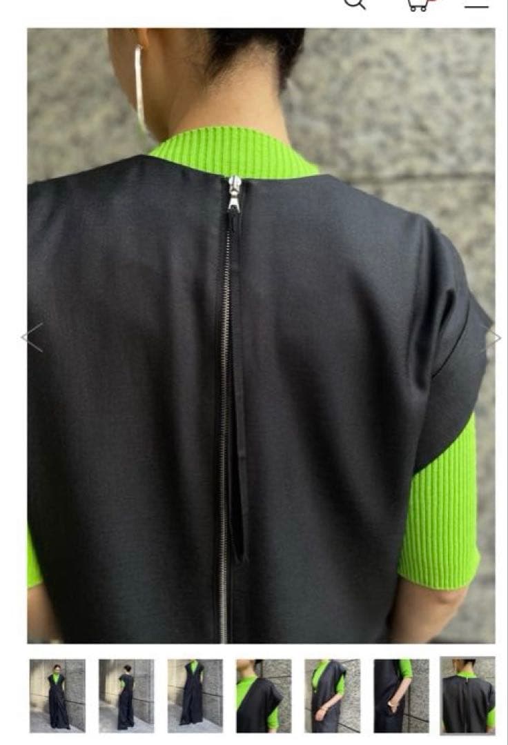 ADORE ブライトツイルコンビネゾン38 新品タグ付き　ブラック