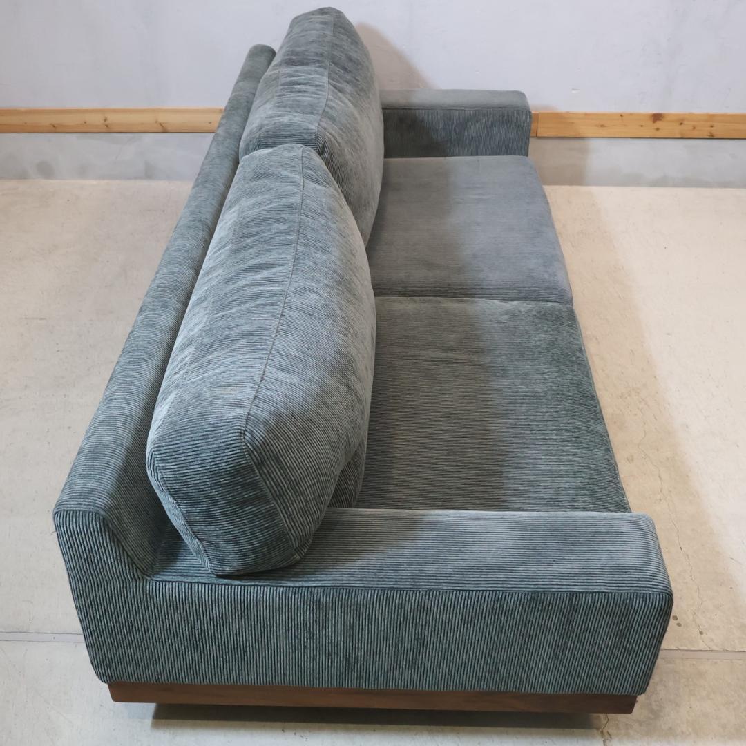 マスターウォール ウォールナット材 デニッシュ 3人掛けソファ ３シーター 3P