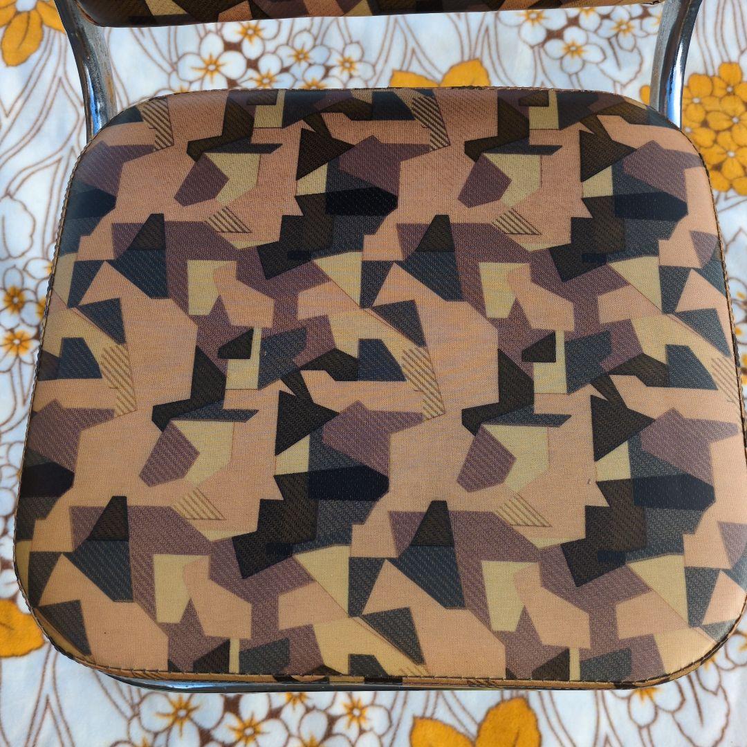 レトロ 回転 カウンターチェア ポップ スチール ビニール合皮 ショップ カフェ