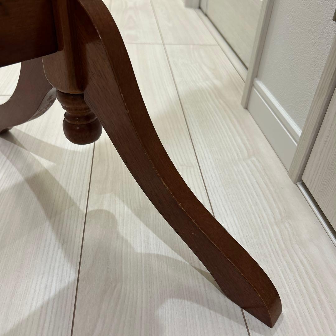 アンティーク調　スタンドミラー・ 姿見・木製・楕円形