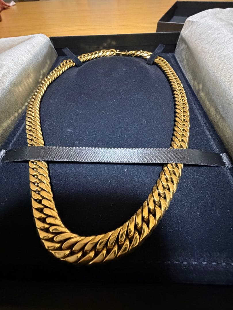 喜平 6面ダブル クレイジーエンジェル 80gオーバー ネックレス ステンレス