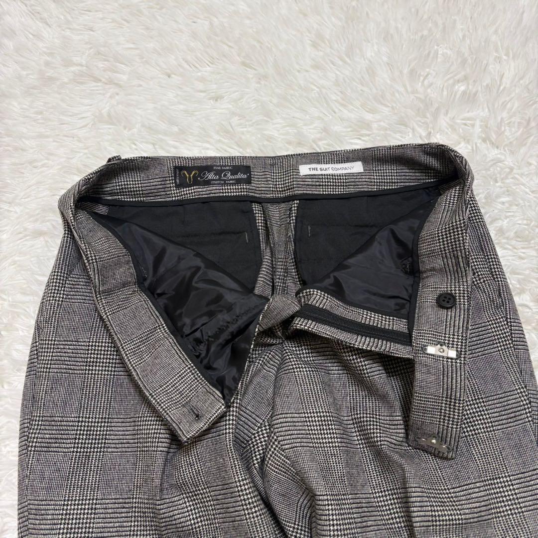 ◎極美品 スーツカンパニー she おしゃれ チェック柄 L パンツスーツ 1