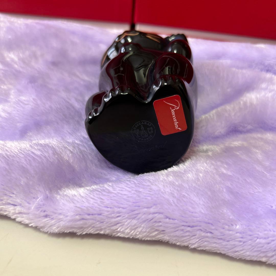 Baccarat バカラ　招き猫　クリア　ミッドナイト