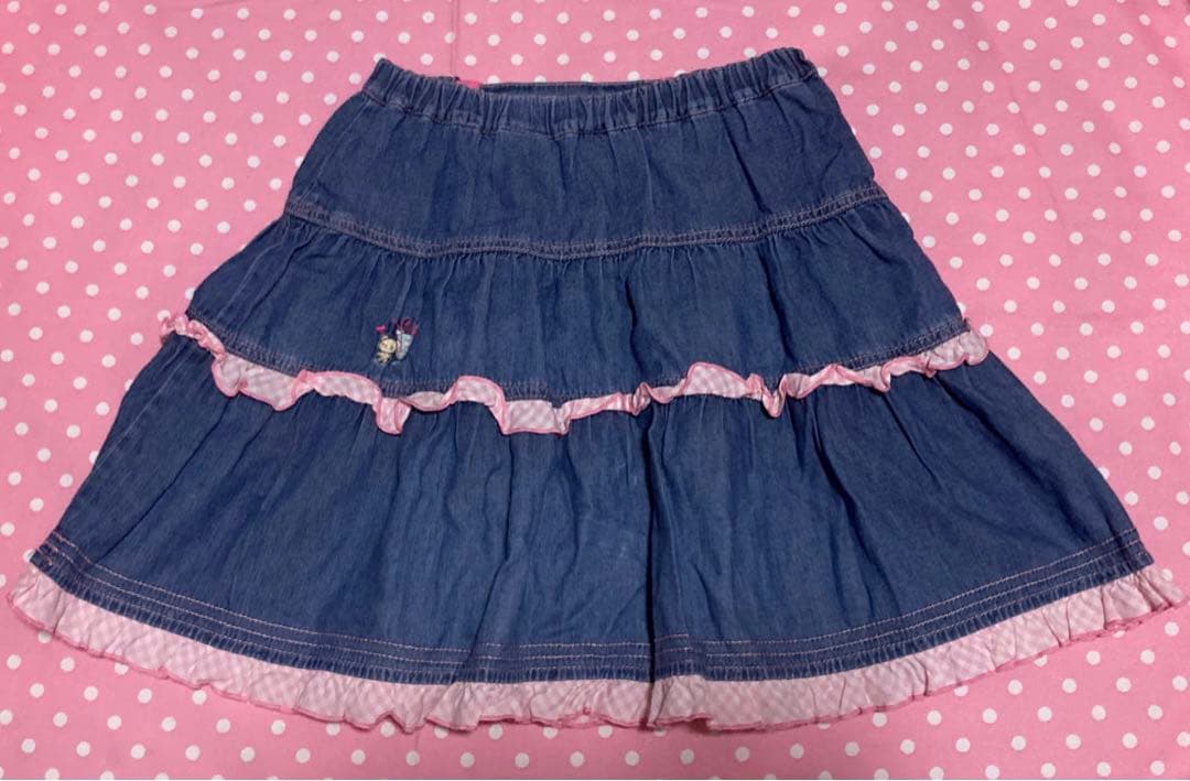 メゾピアノ　デニムスカート　140