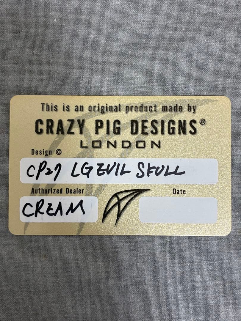 CRAZY PIG EVIL SKULL RING LARGE 15号 正規品