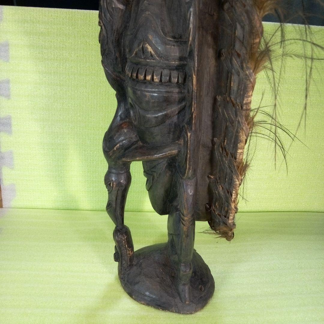 Tao　パプアニューギニア　木彫像　オブジェ　木製　木彫り　雑貨