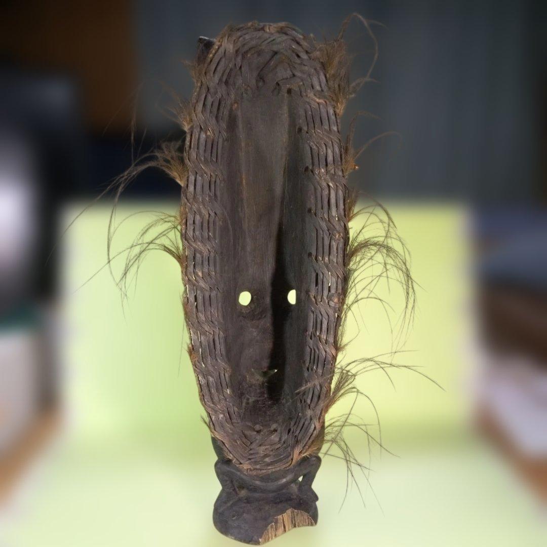 Tao　パプアニューギニア　木彫像　オブジェ　木製　木彫り　雑貨