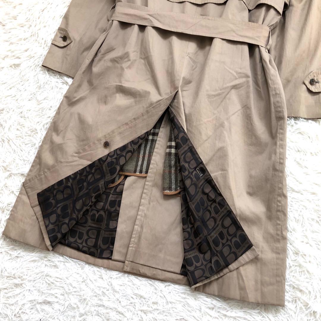 激レア✨ロゴ柄　バーバリー　トレンチコート　ライナー　襟付き 4way ベルト