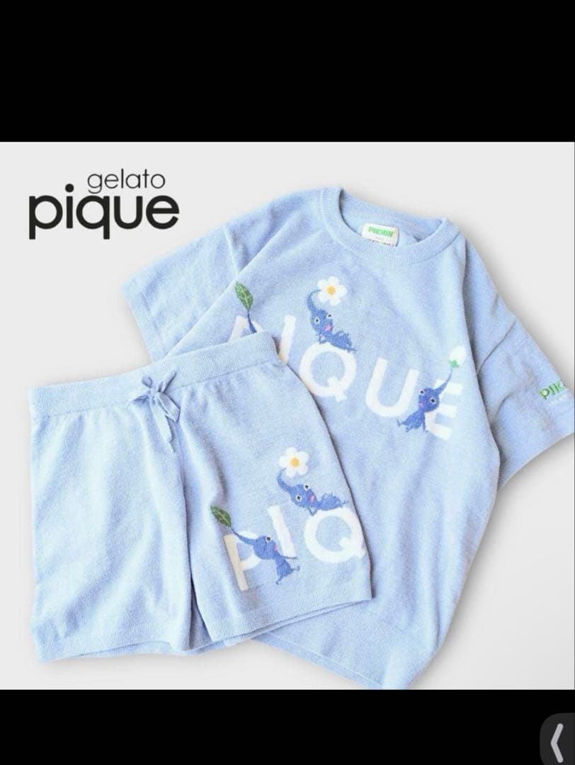 gelato pique ピクミン ルームウェア ブルー コラボ 青ピクミン