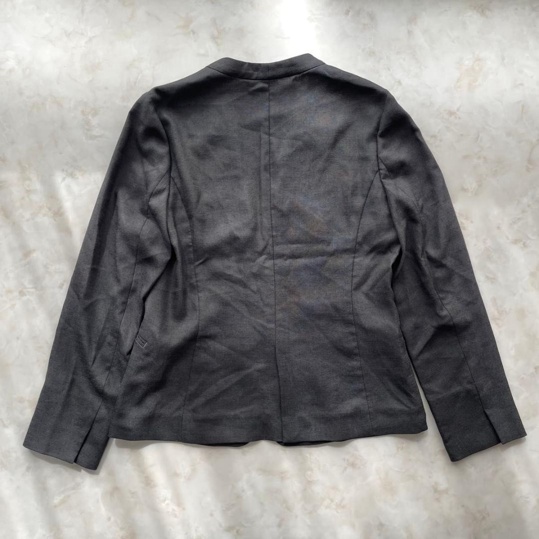 未使用級　グリーンレーベルリラクシング　セット　パンツスーツ　ノーカラー　S　M