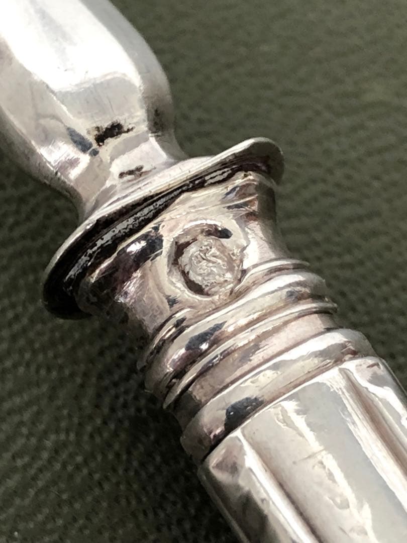 フランス アンティーク　Philippe Berthier 銀製カトラリー3本