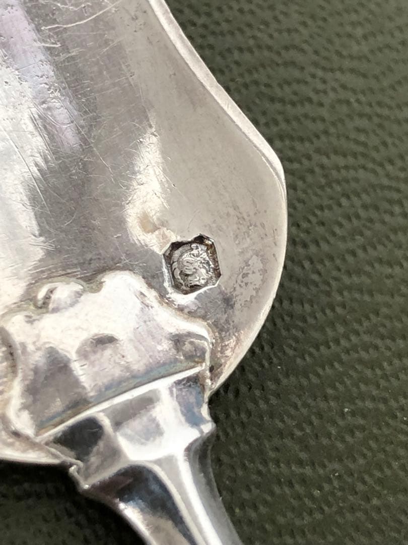 フランス アンティーク　Philippe Berthier 銀製カトラリー3本