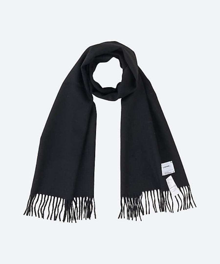 【新品】 ザイノウエブラザーズ ベビーアルパカ100％ マフラー 黒