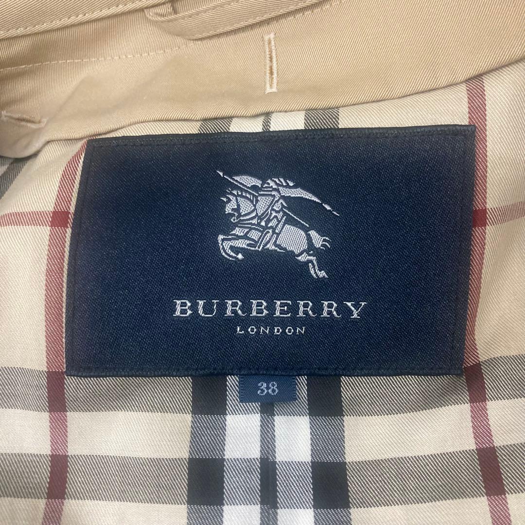 超美品　バーバリーロンドン　ベージュ　М　トレンチコート　ノバチェック☆