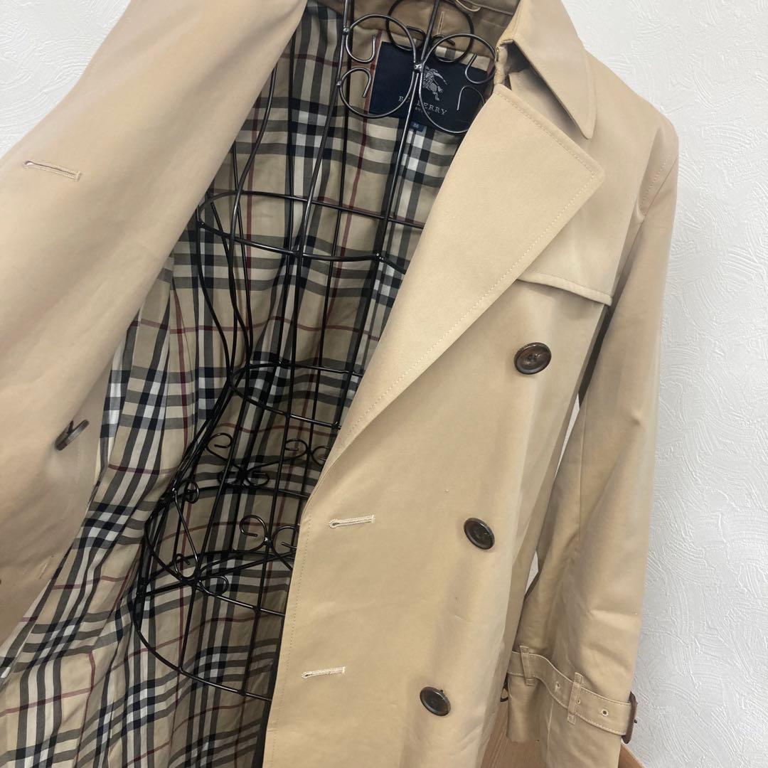 超美品　バーバリーロンドン　ベージュ　М　トレンチコート　ノバチェック☆