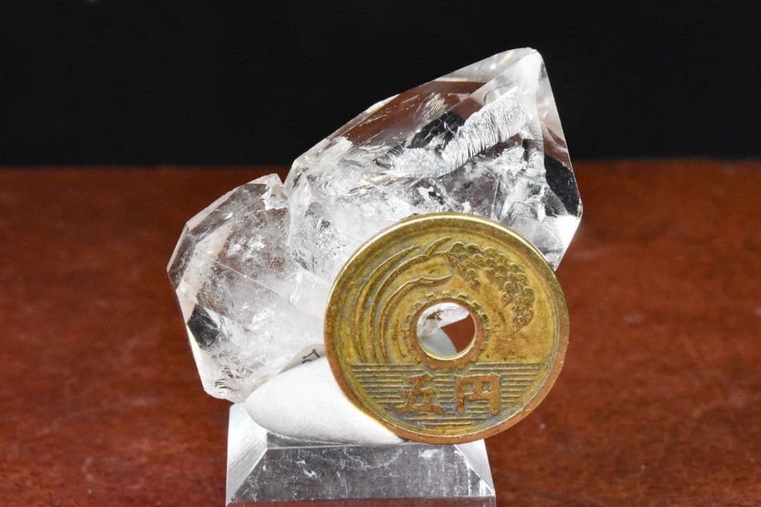 中国広西省産 ハーキマーダイヤモンド形クリアダブルターミネーション