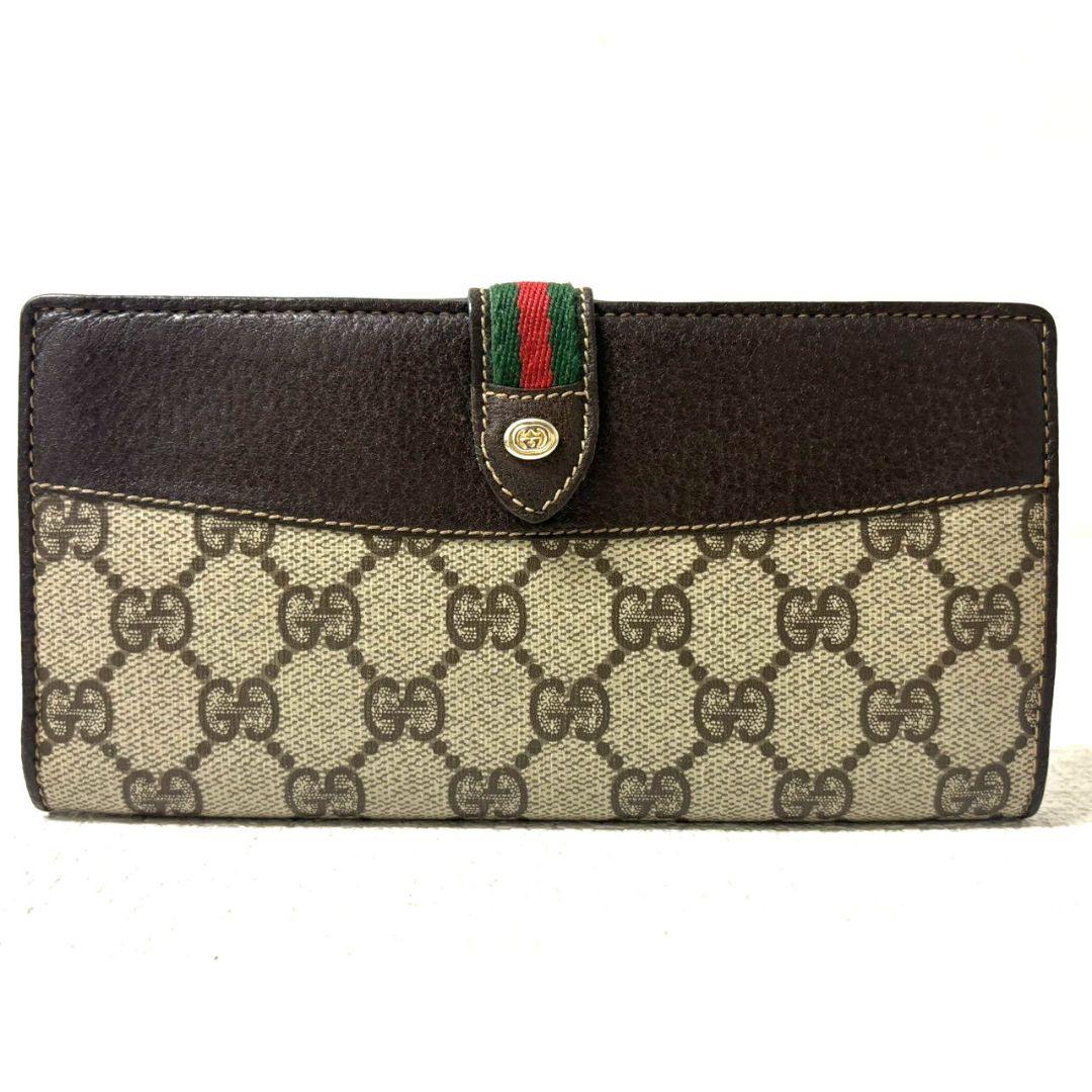 M0108A1 GUCCI グッチ 長財布 シェリーライン GG柄 PVC