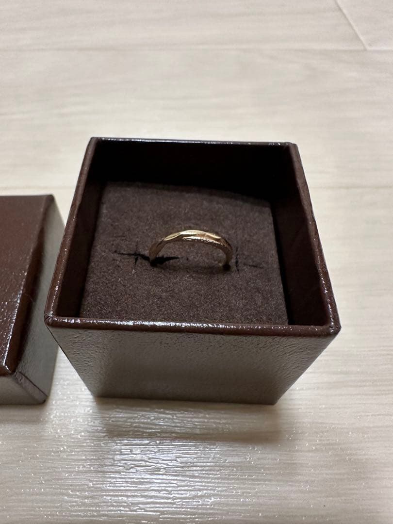 agete K10 ピンキーリング　クロスリング