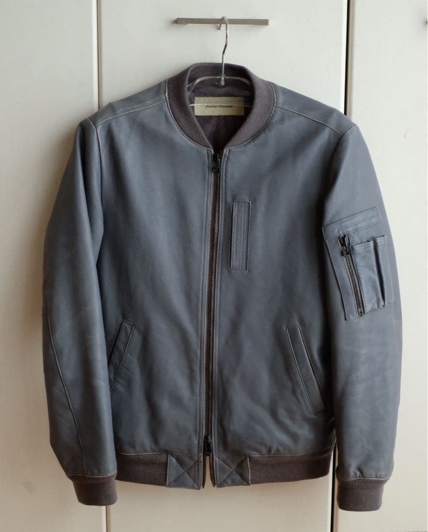 Journal Standard 羊革 ラムレザー MA-1 ブルゾン M