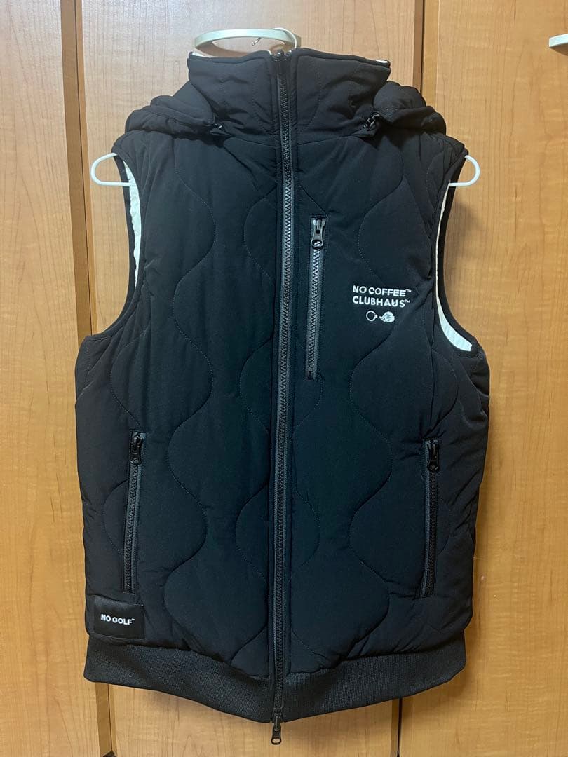 NO COFFEE×CLUBHAUS リバーシブルダウンベスト Sサイズ 美品