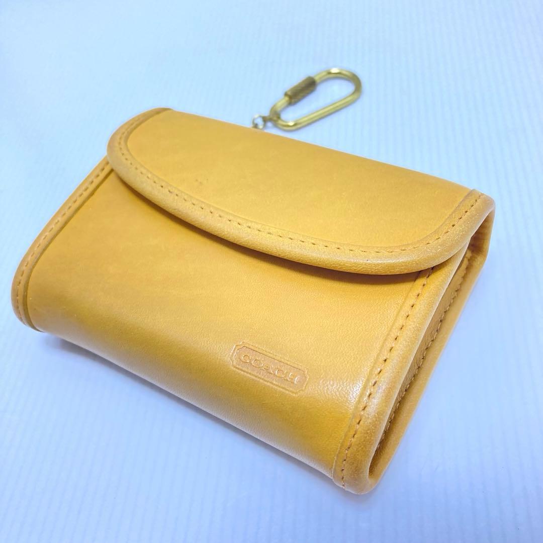 希少　Vintage COACH オールドコーチ　ケース　グラブタンレザー
