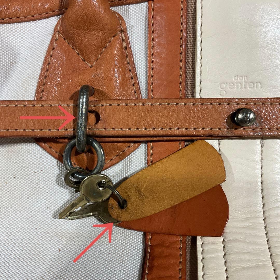 専用　genten ゲンテン　ボストンバッグ　キャンバス　レザー　南京錠