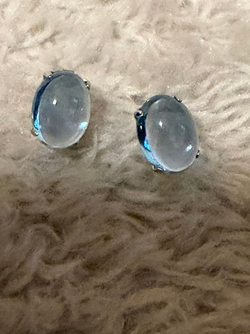 Pt900ブルートパーズカボション