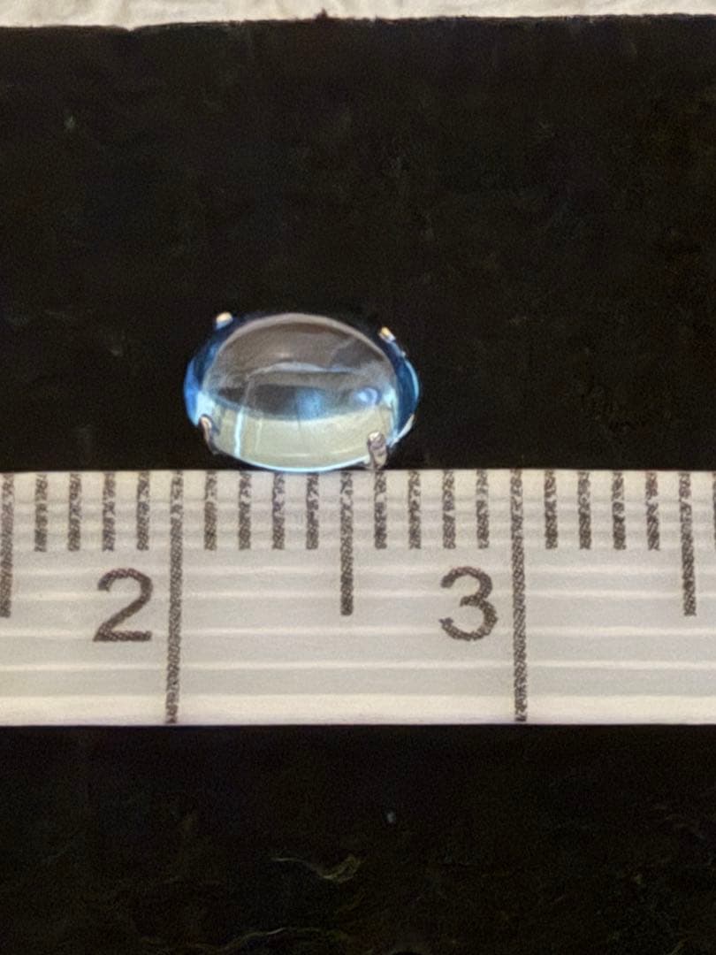 Pt900ブルートパーズカボション