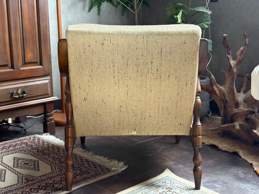 希少　アームソファ　アームチェア　ヴィンテージチェア　オールドカリモク nZ