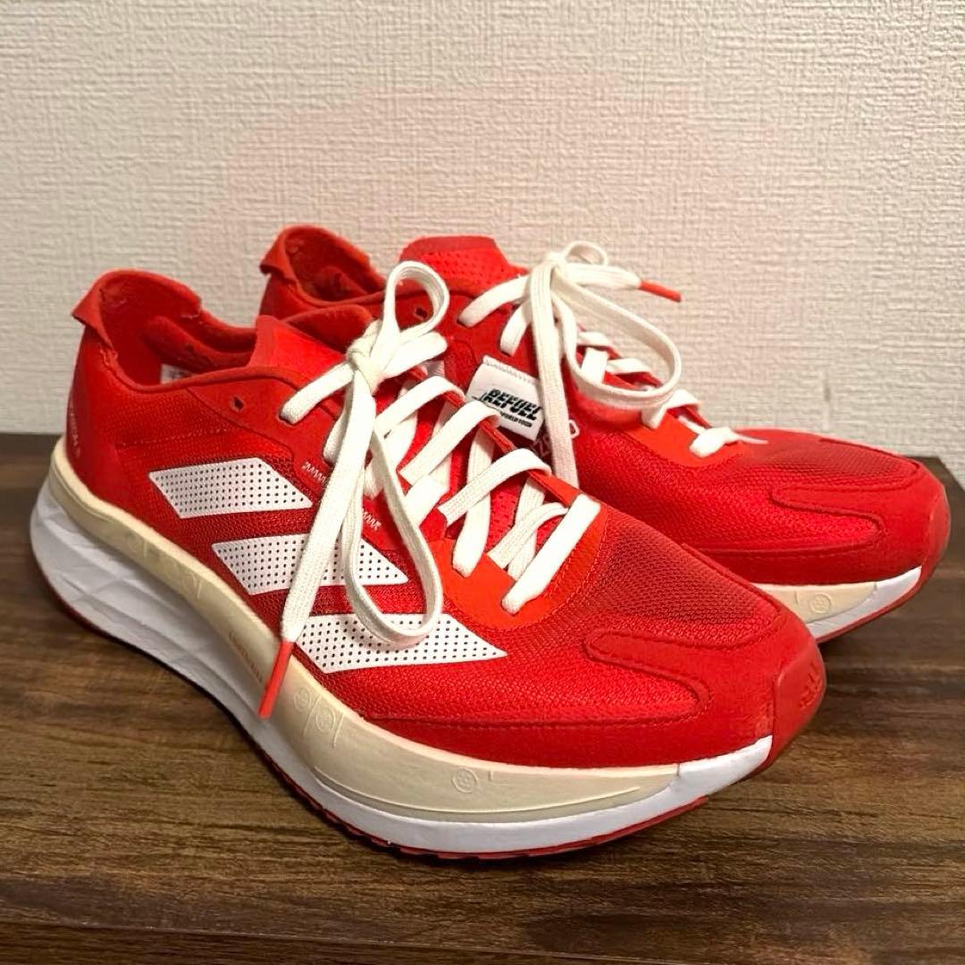 美品 adidas アディダス アディゼロボストン11 25.0cm