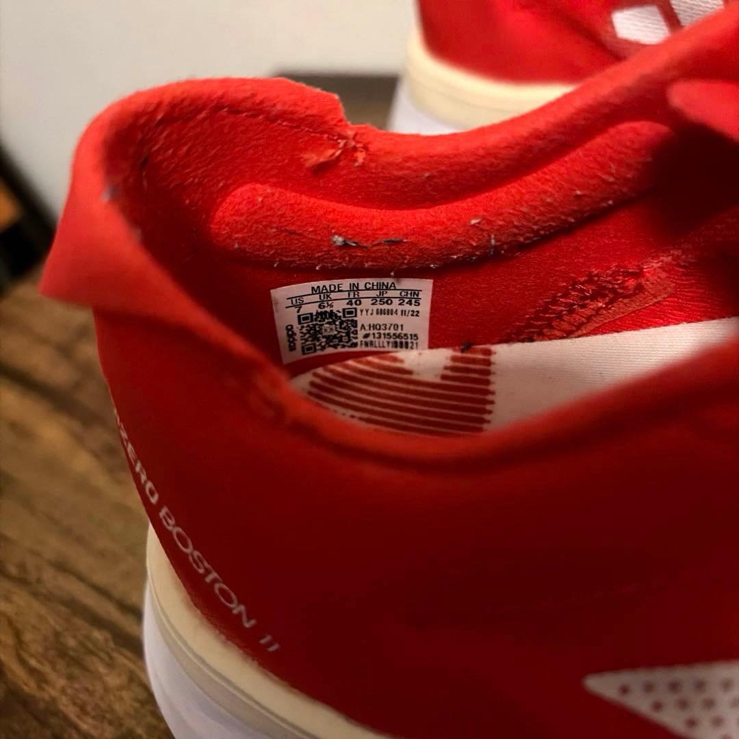 美品 adidas アディダス アディゼロボストン11 25.0cm