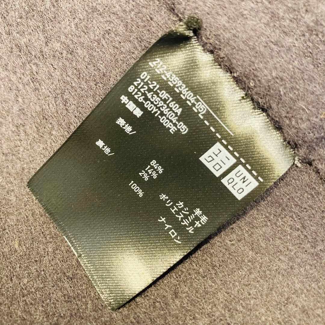 新品未使用タグ付　ユニクロ+J カシミヤブレンドチェスターコート ダークグレー