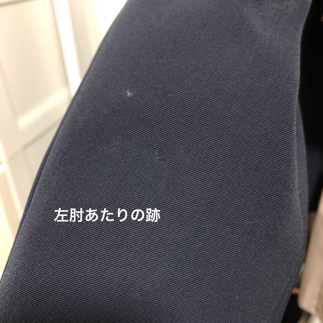 美品 PLST プラステ パンツスーツ 上下セットネイビー ノーカラー