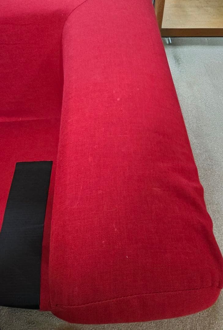 コーナーソファ　レッド