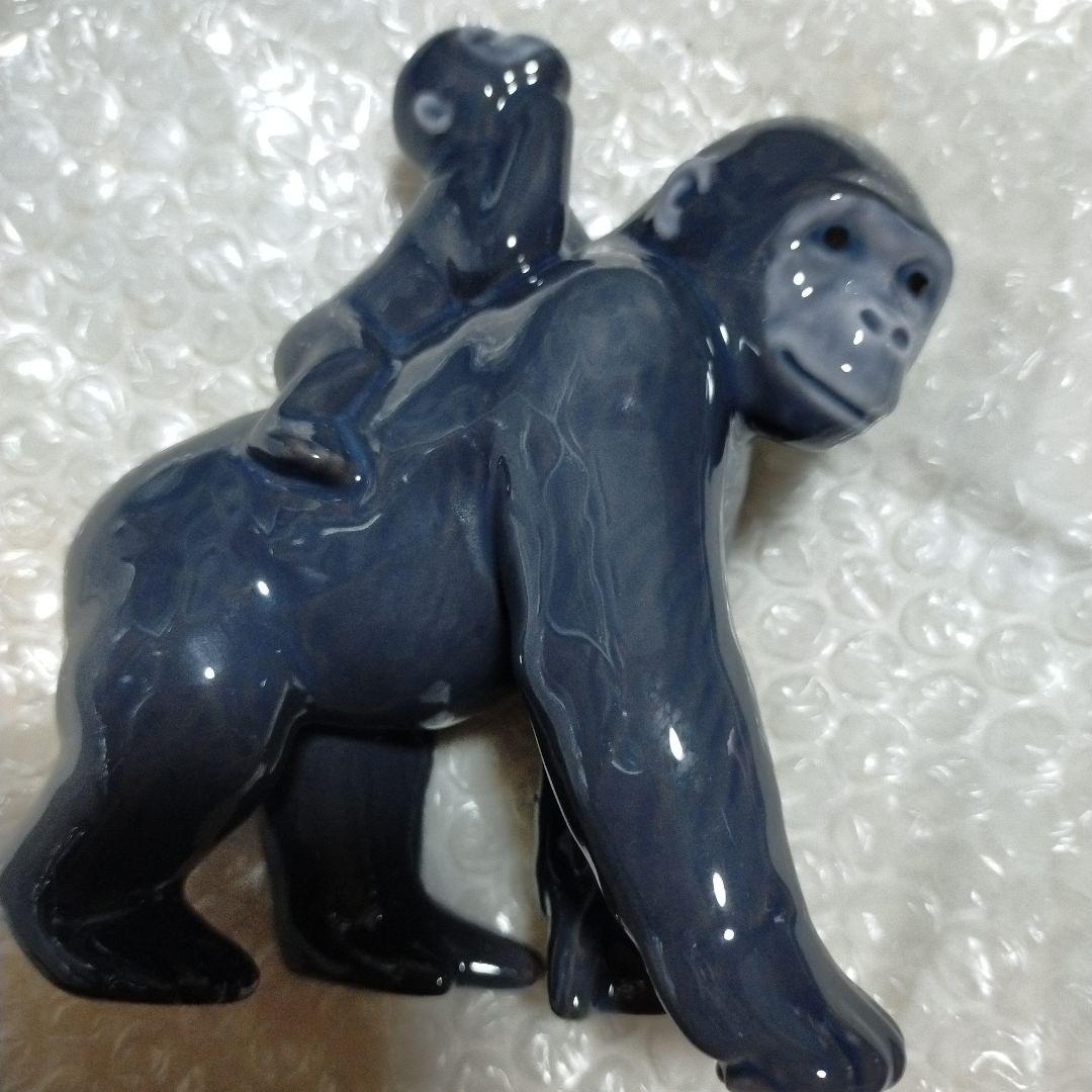 ロイヤルコペンハーゲン　イヤーフィギュリン　ゴリラの親子