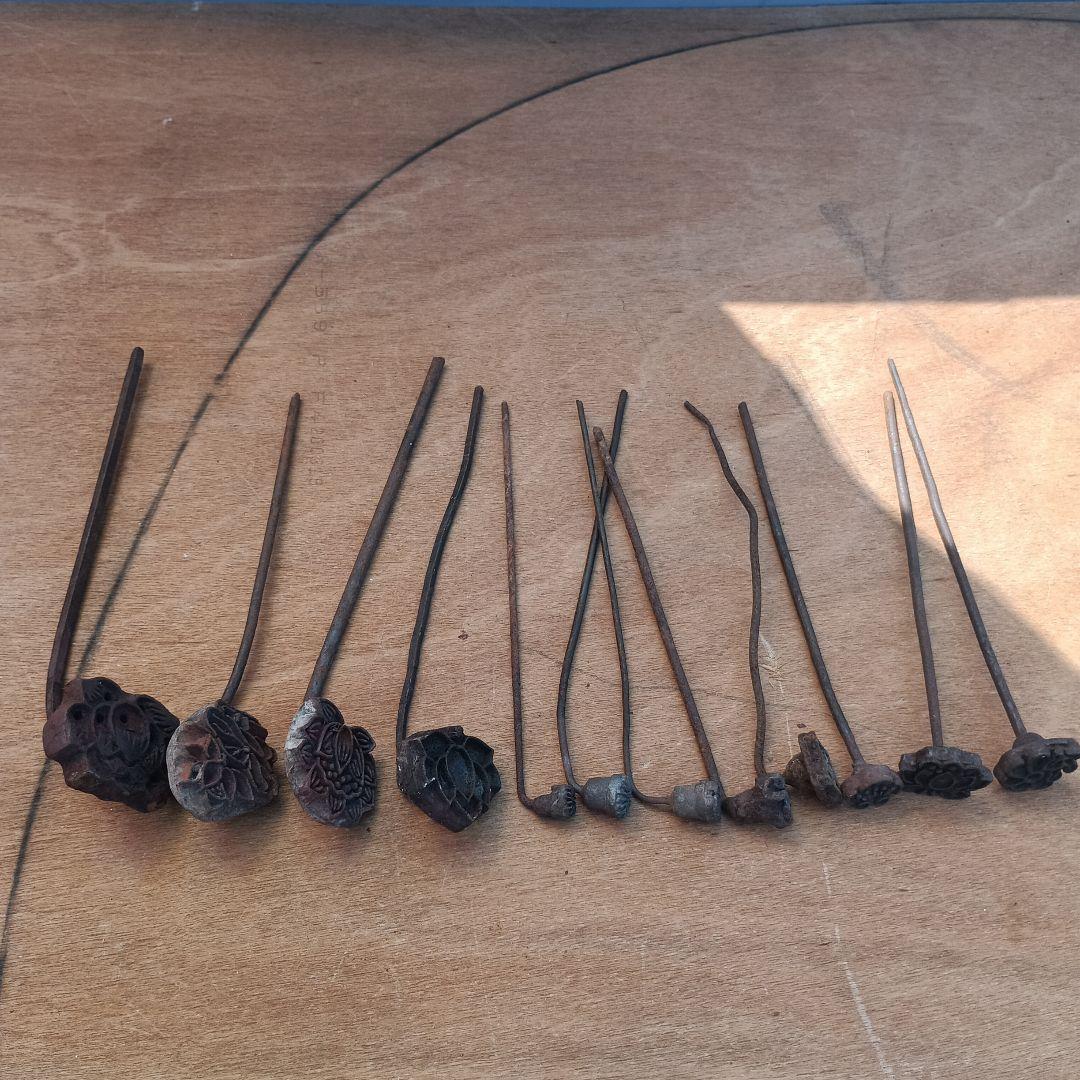 4035）和菓子の焼きごて　花　製菓用品コテ　焼き印