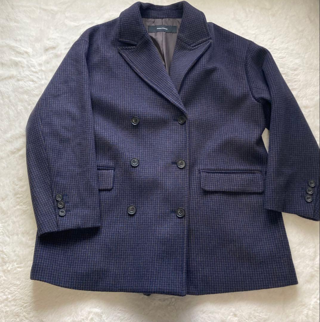 24AW スーパー140ビーバージャコット チェック コート